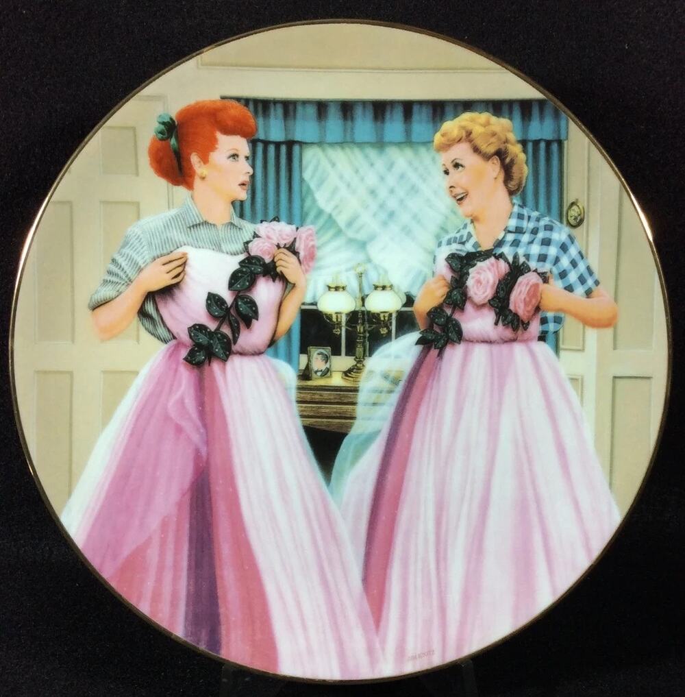 "Two of a Kind” I Love Lucy Plate from the Hamilton Collection.